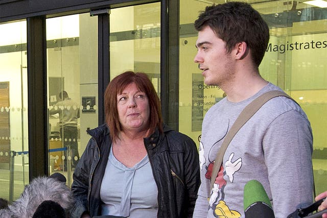 British computer hacker Richard O’Dwyer with his mother Julia