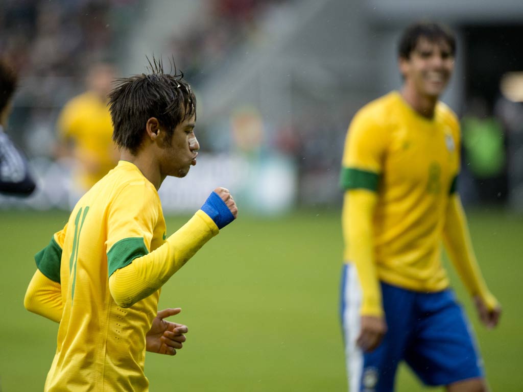 Neymar on international duty with Brazil