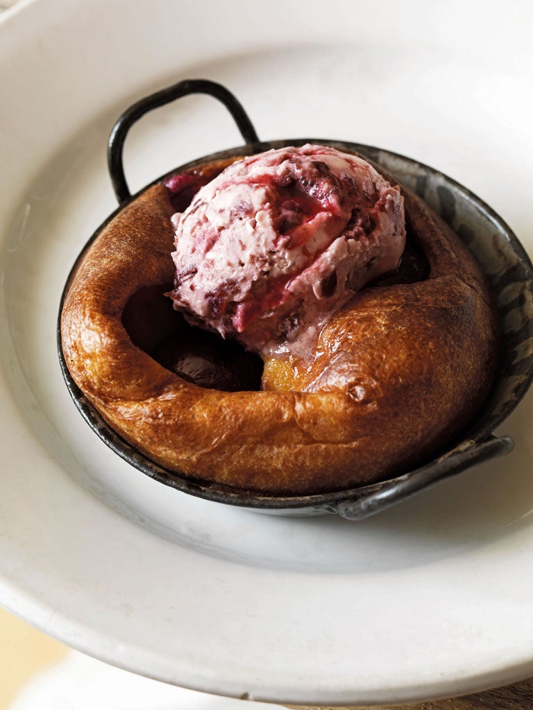Mark turns a traditionally savoury dish into a dessert with his Cherry Yorkshire puddings