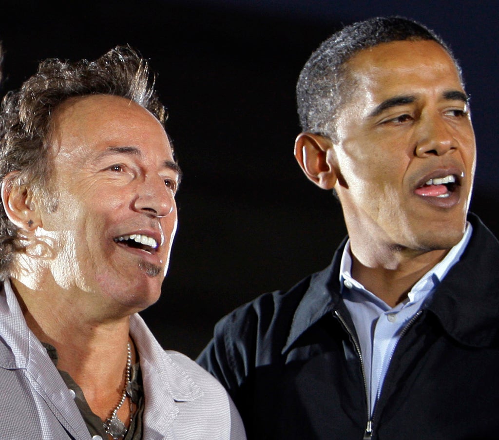 Bruce Springsteen has come out in support of Barack Obama