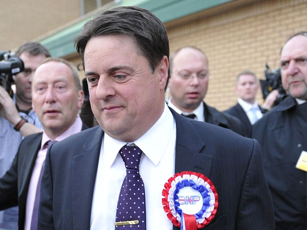 Nick Griffin’s Twitter has been suspended amid a police investigation into alleged comments he made about a gay couple at the centre of a landmark legal ruling.