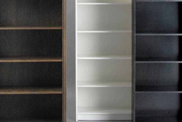 Ikea is keeping the price of its signature Billy bookshelves the lowest in the euro zone. The shelves are shown at the "Democratic Design _ Ikea" exhibition at the International Design Museum in Munich in 2009. Credit: International Design Museum