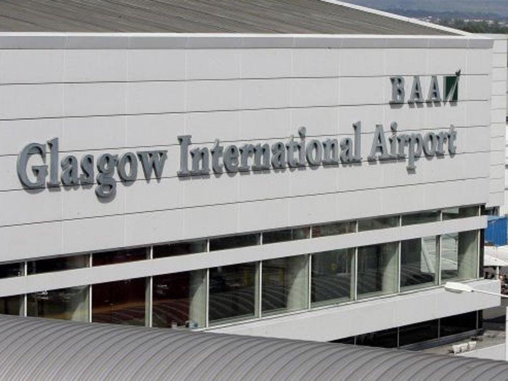 The first incident happened on a 737 plane bound for Alicante from Glasgow airport at about 7.40am
