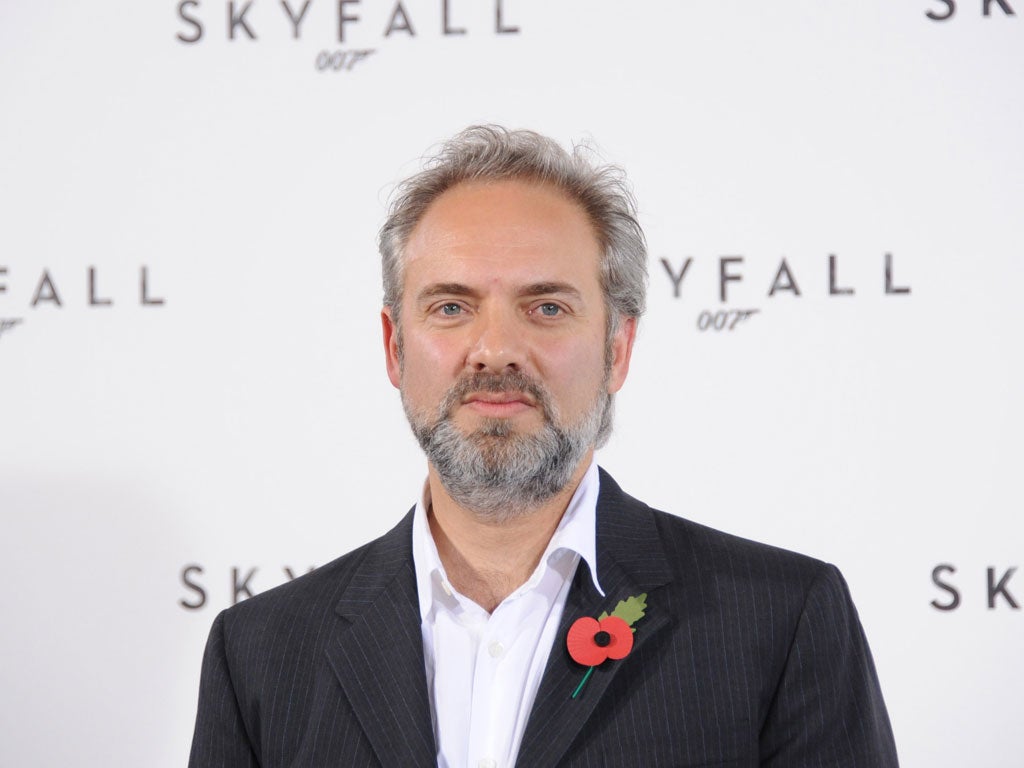 Sam Mendes at the premiere of Skyfall