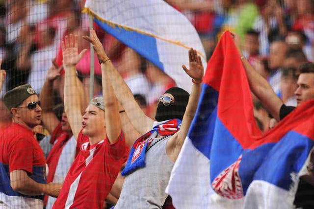 Serbia fans applauded Belgium’s anthem just days before the ugly England U21 clash