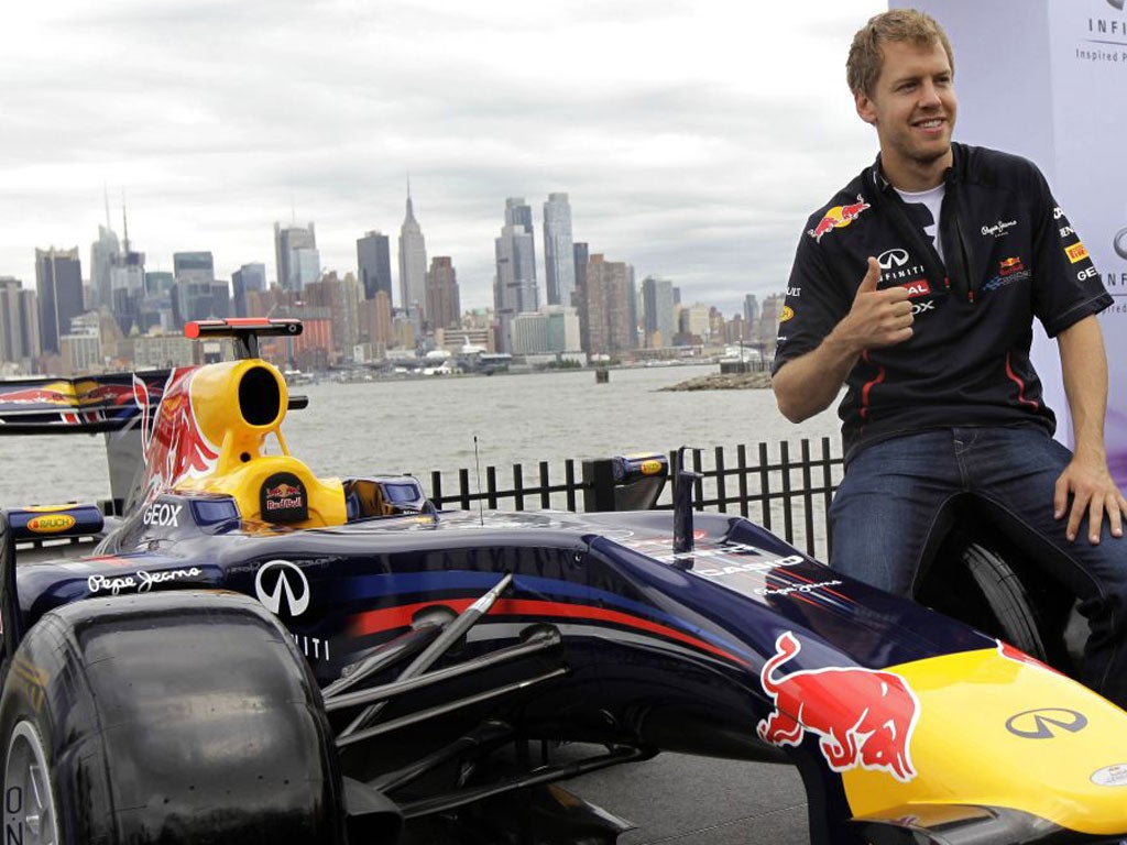 Sebastian Vettel backs the race in New Jersey earlier this year