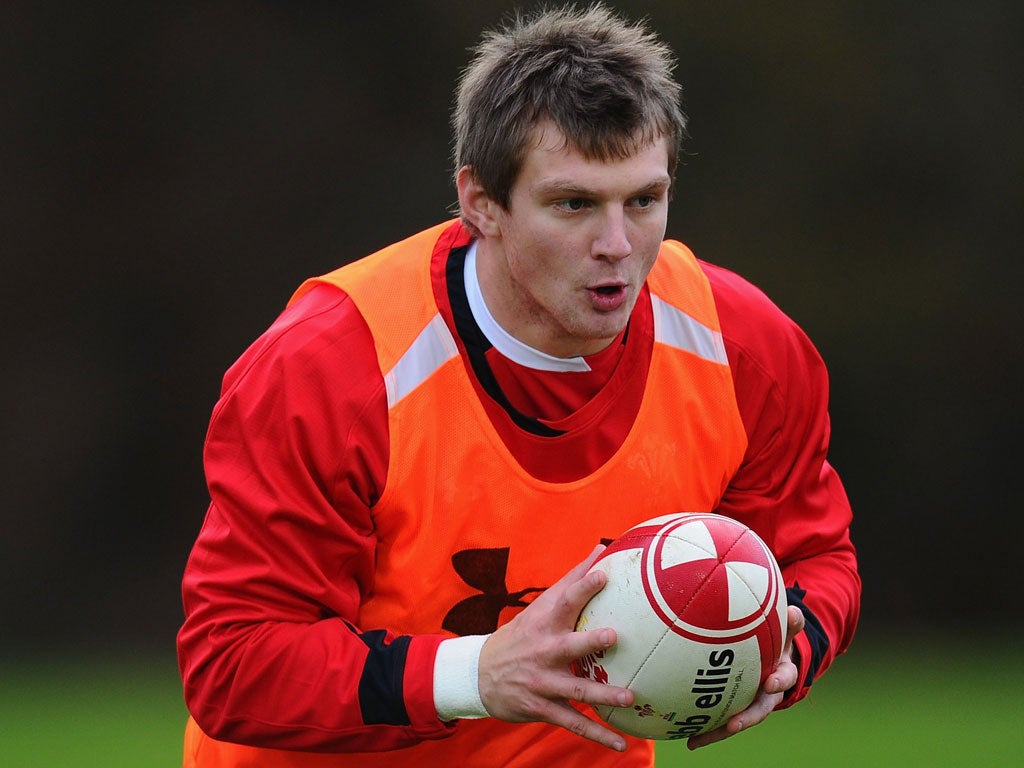 Get a grip: 'It is all open now,' says Dan Biggar, who was left out of the summer tour. 'Every position is up for grabs'