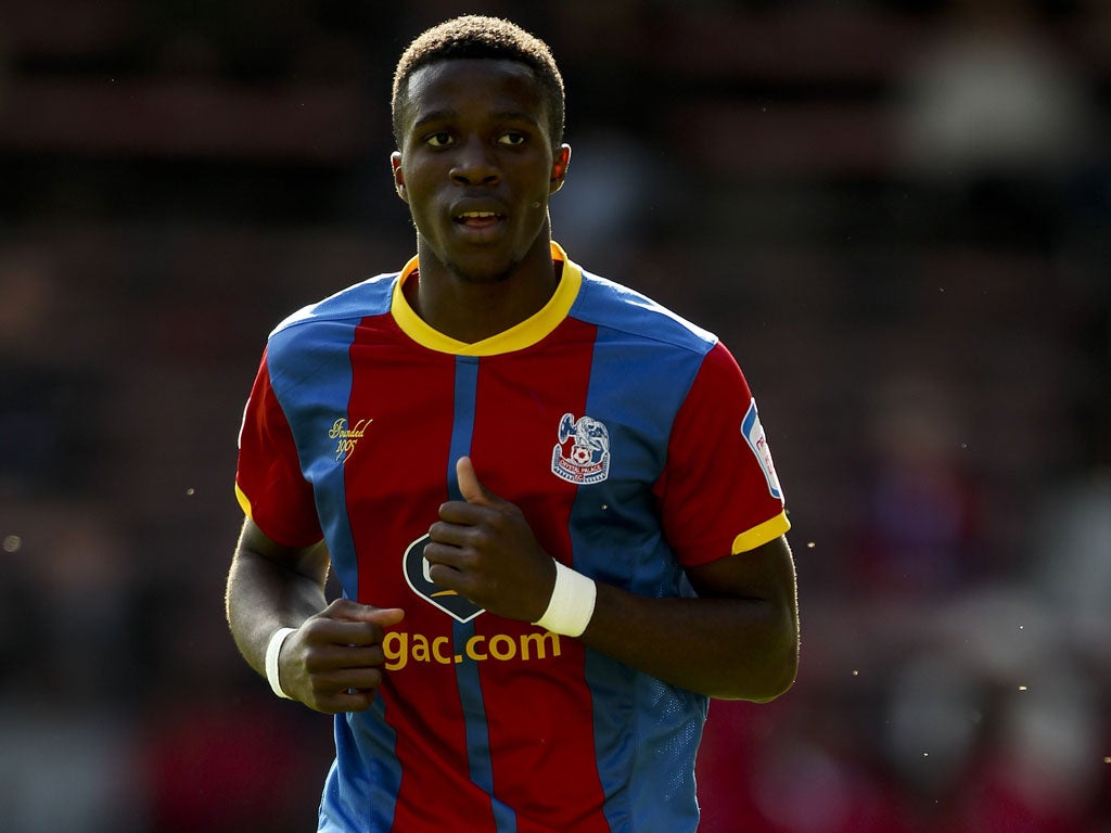 Marked man: Palace's Wilfried Zaha starred, despite the Lions' attention