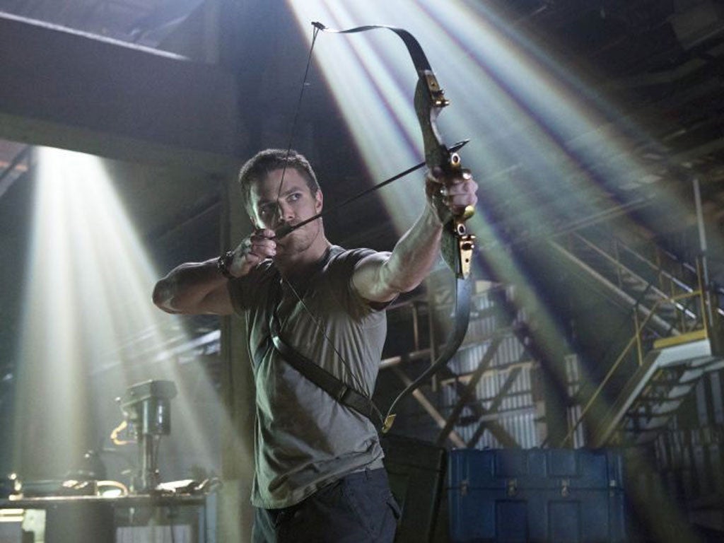 Lethal weapon: Stephen Amell in 'Arrow'