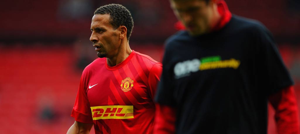 Rio Ferdinand opted not to wear a Kick It Out T-shirt
