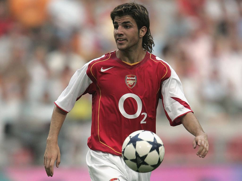 Fabregas made his debut way back in 2003 for the Gunners