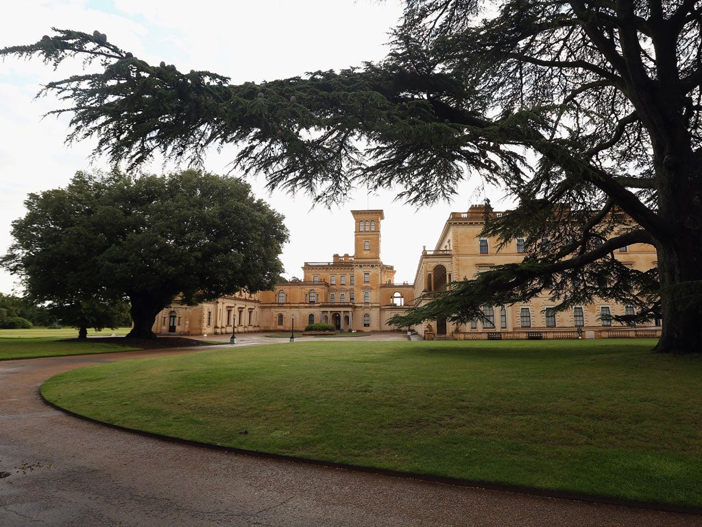 Osborne House on the Isle of Wight, Queen Victoria's holiday retreat, on July 13, 2012.