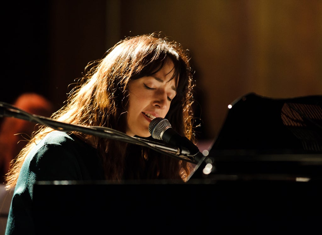 Rachel Zeffira performs her first headline gig at St Andrew Holborn on October 18, 2012 in London, United Kingdom