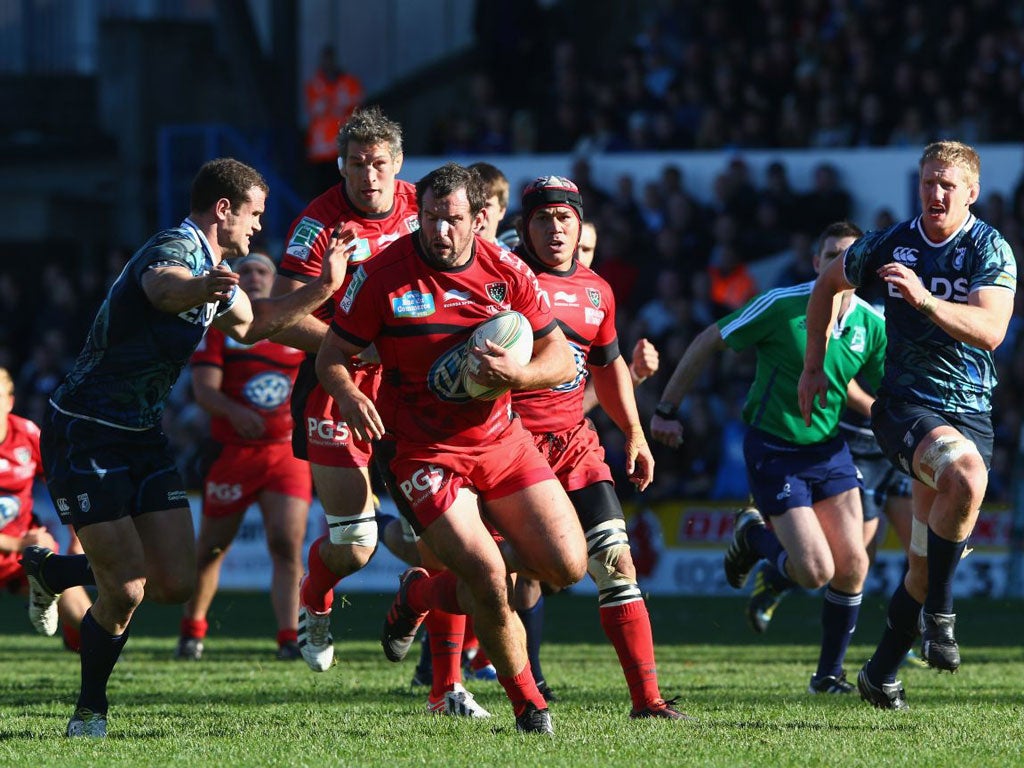 Jamie Roberts, linked with a move to France, was in action against French opponents Toulon in the Heineken Cup last weekend