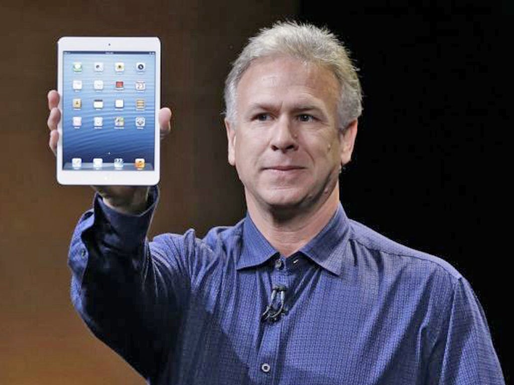 Apple Senior Vice President of Worldwide product marketing Phil Schiller announces the new iPad Mini