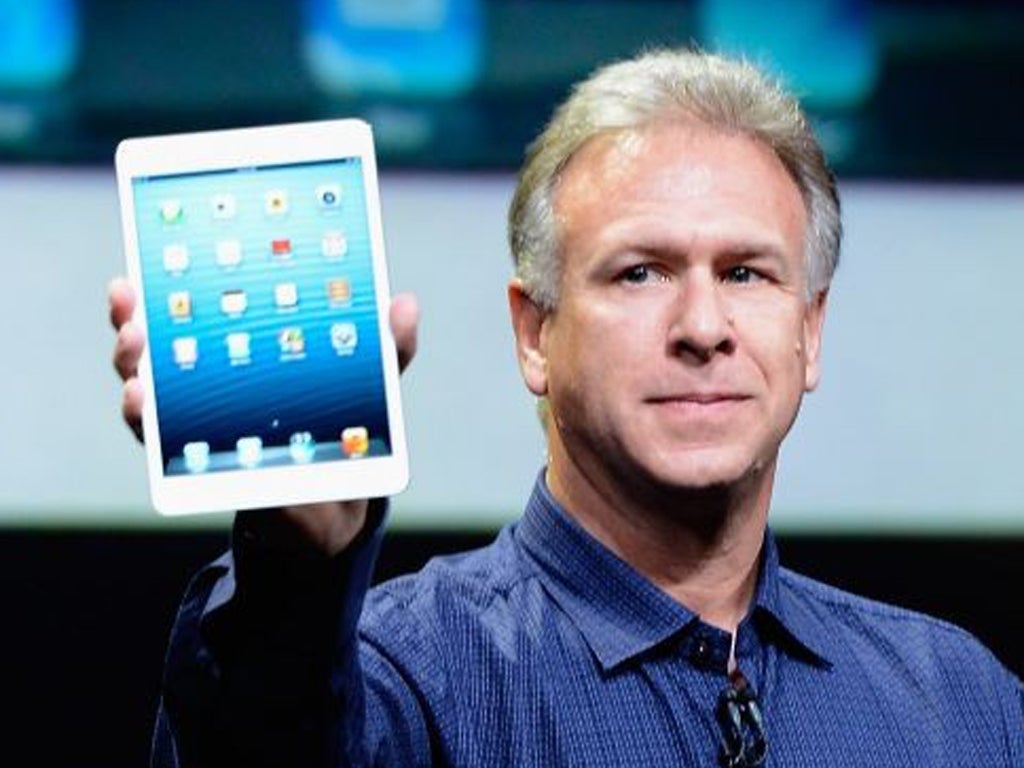 Apple Senior Vice President of Worldwide product marketing Phil Schiller announces the new iPad Mini