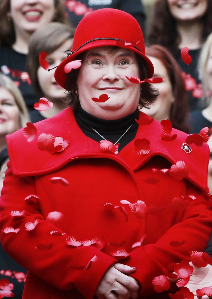 Susan Boyle launches Scottish Poppy Appeal