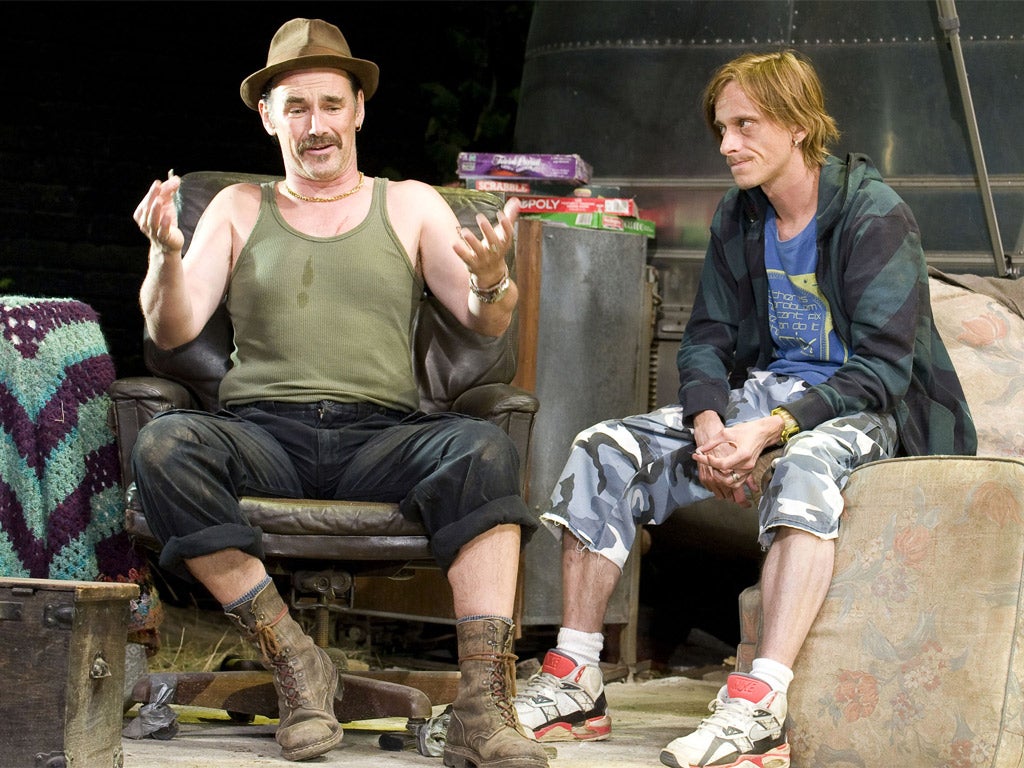 Mark Rylance and Mackenzie Crook in 'Jerusalem'