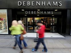 Debenhams set to shut putting 12,000 jobs at risk after Arcadia collapse
