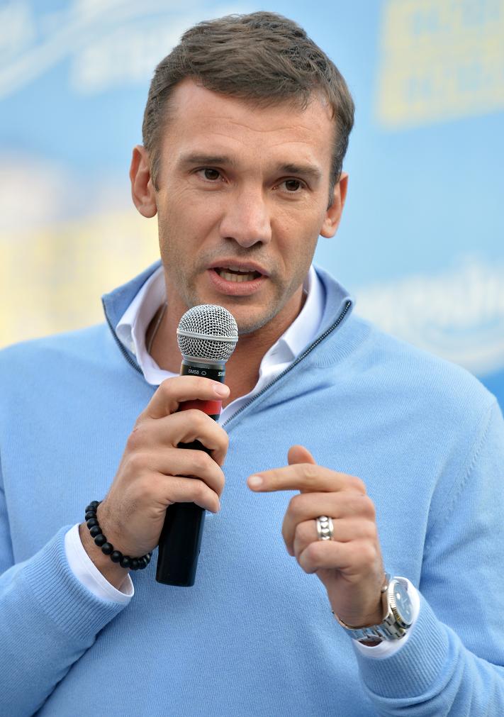 Former soccer star Andriy Shevchenko makes his political debut