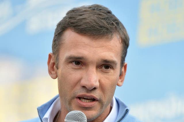 Former soccer star Andriy Shevchenko makes his political debut