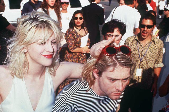 Outsiders: Kurt Cobain with Courtney Love