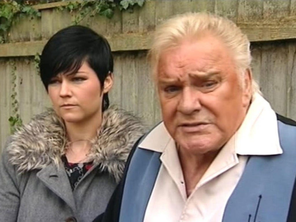 The comedian Freddie Starr with his pregnant partner Sophie Lea