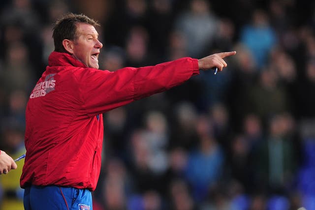 Standing in: Chris Hutchings took caretaker charge of Ipswich yesterday