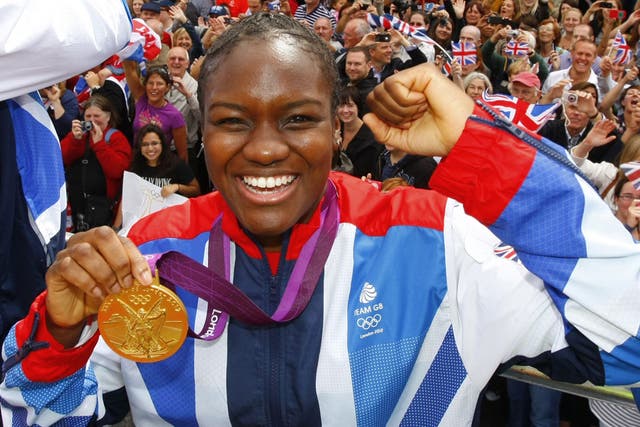 Nicola Adams with her gold medal