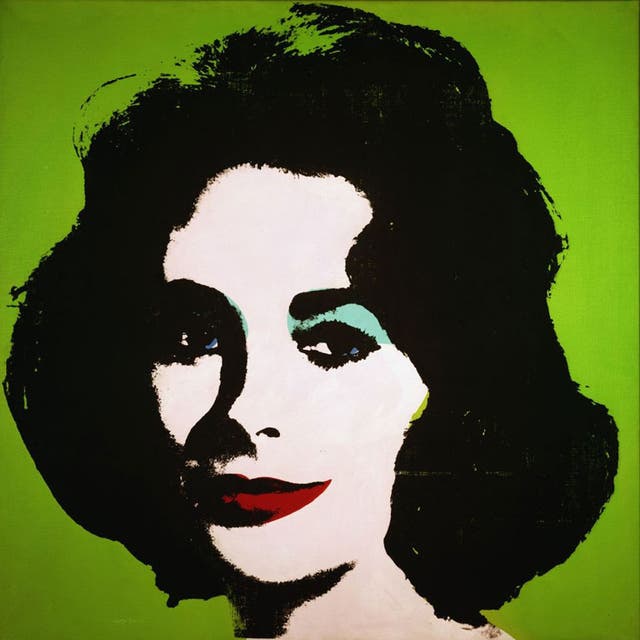 A Warhol print of Elizabeth Taylor