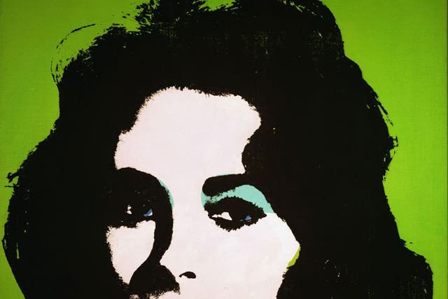 A Warhol print of Elizabeth Taylor