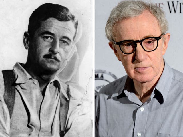 Directors William Faulkner,left, and Woody Allen, right
