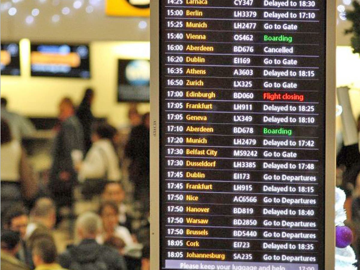 Chaos at Bristol Airport as flights grounded after A38 crash