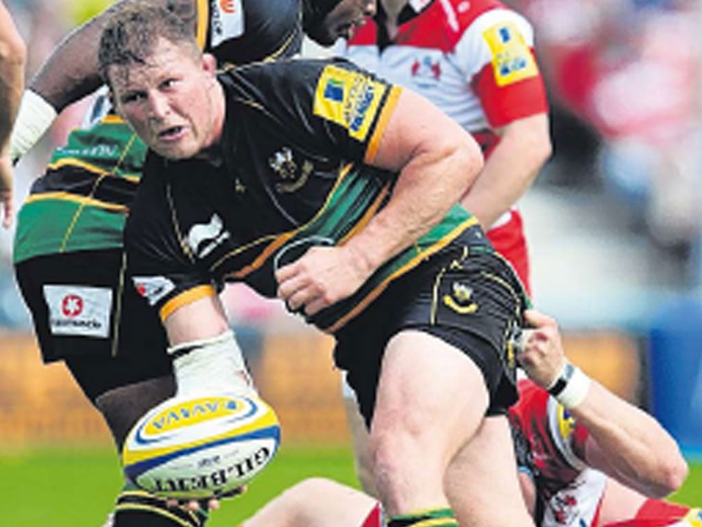 Dylan Hartley injured his knee against Saracens on Saturday