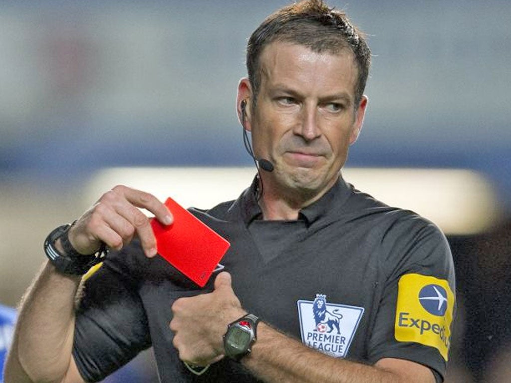 Accused referee Mark Clattenburg in Chelsea player abuse