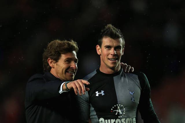 AVB and Gareth Bale after victory over Southampton