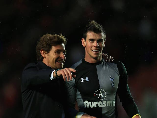 AVB and Gareth Bale after victory over Southampton
