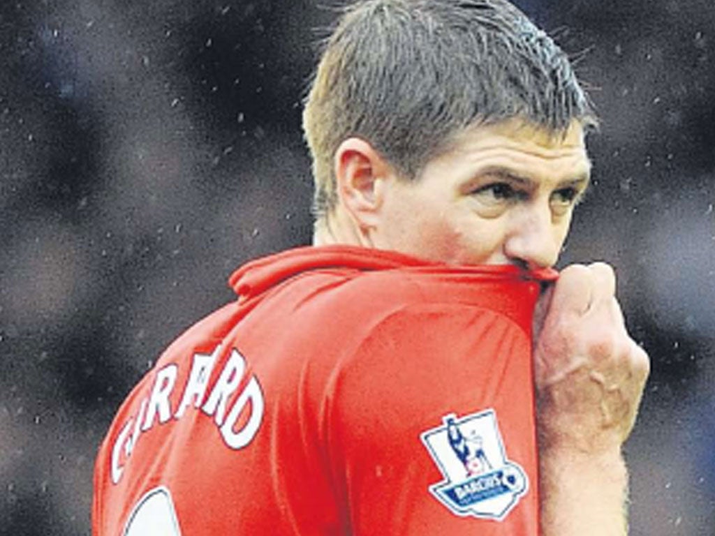 Steven Gerrard was quick to criticise Everton after Sunday’s game