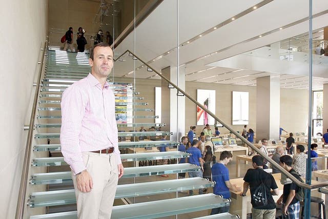 John Browett in July 2012 at Apple's new Barcelona store
