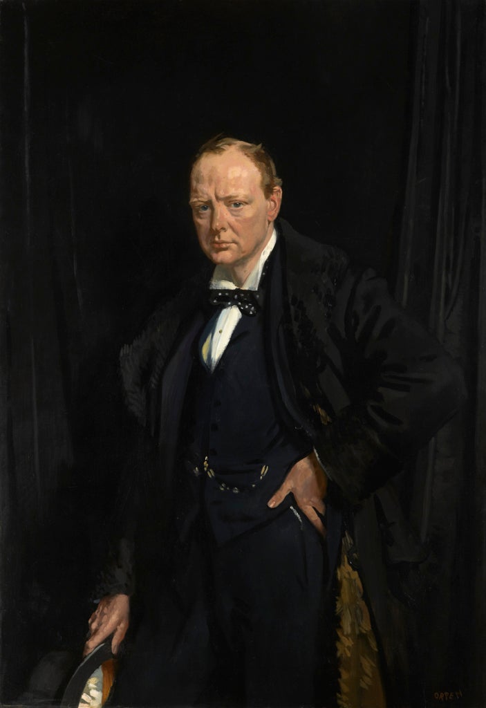 A portrait of Winston Churchill, by William Orpen, one of Britain's most significant portrait painters and war artists which goes on display at the Gallery from tomorrow.