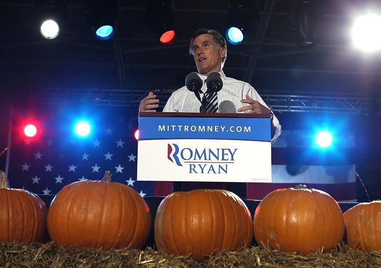 Mitt Romney: Careful to balance campaigning with concern for the storm damage