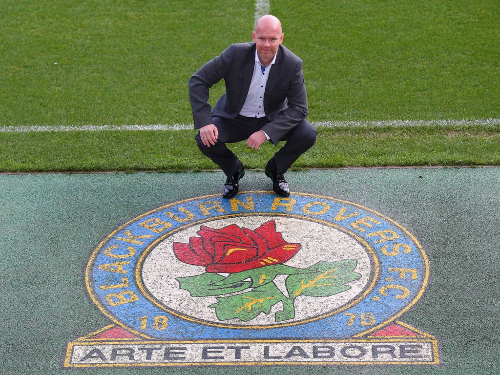 Henning Berg pictured after his appointment as Blackburn Rover manager