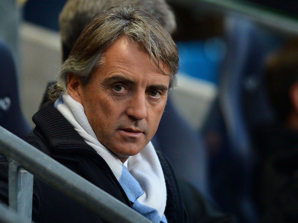 Roberto Mancini: The Italian denied he was in talks with other clubs
