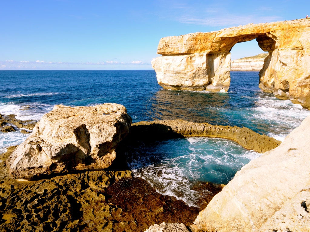 Under the arch: the jagged Azure Window