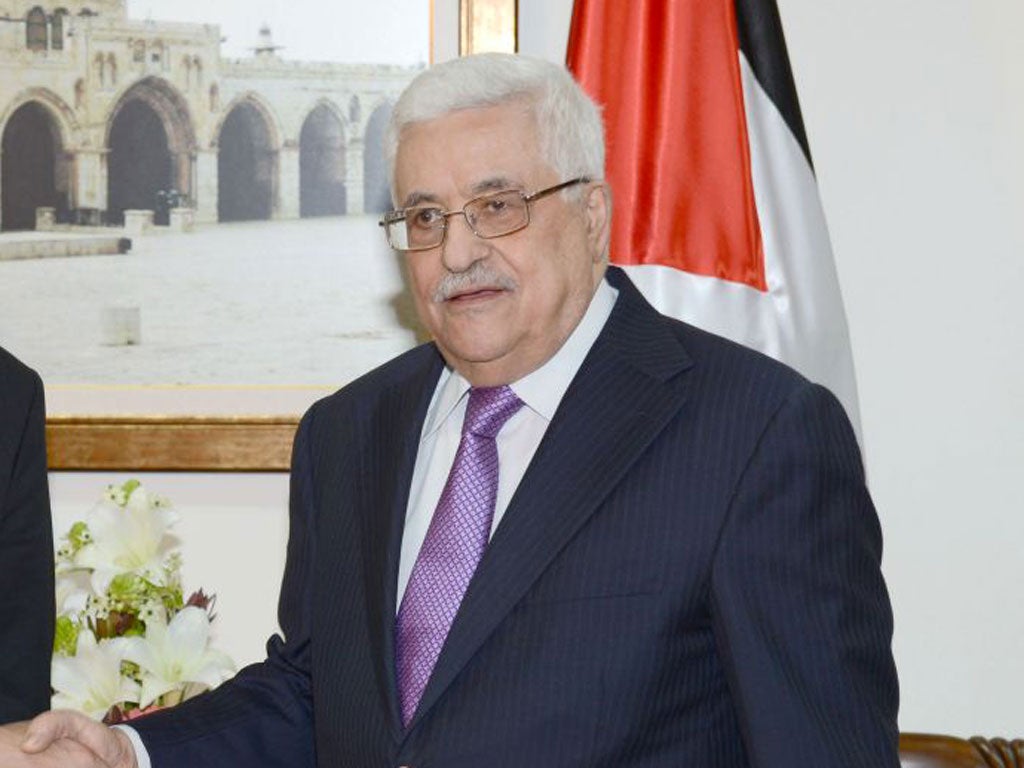 Palestinian activists have denounced their President, Mahmoud Abbas