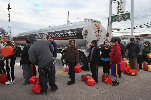 The hunt for gas goes on after Hurricane Sandy