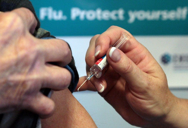 Figures show that by the end of last week, 48.9 per cent of patients aged 65 or older had the flu jab, but in the same week in 2011, 54.8 per cent of pensioners had received it.