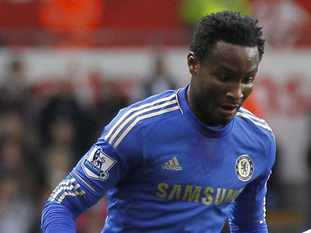 Chelsea were confronted by claims from Mikel (pictured) that referee Mark Clattenburg had called Mikel a 'monkey'