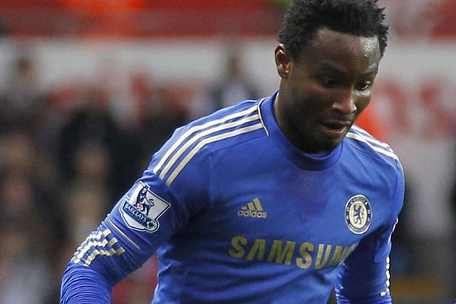 Chelsea were confronted by claims from Mikel (pictured) that referee Mark Clattenburg had called Mikel a 'monkey'