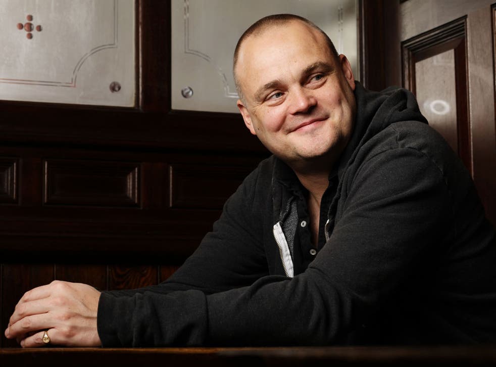 Sitting pretty: 'The moment I'm fed up, I'll stop,' says Al Murray, here in his west London local